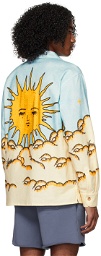AMIRI Blue & Yellow Sunscape Shirt