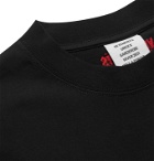 Vetements - Oversized Printed Cotton-Jersey T-Shirt - Black