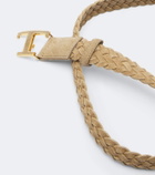 Tod's T Timeless braided suede belt