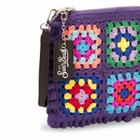MC2 Saint Barth Parisienne Violet Crochet Crossbody Pouch Bag