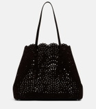 Alaïa Mina 37 Large leather tote bag