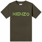 Kenzo Men's Classic Logo T-Shirt in Dark Khaki