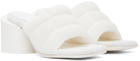 MM6 Maison Margiela White Clinic Heeled Sandals