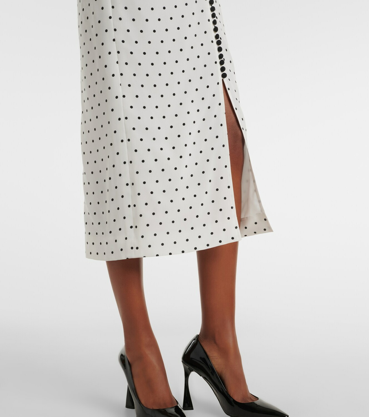 Carolina Herrera Polka-dot silk crêpe de chine shirt dress