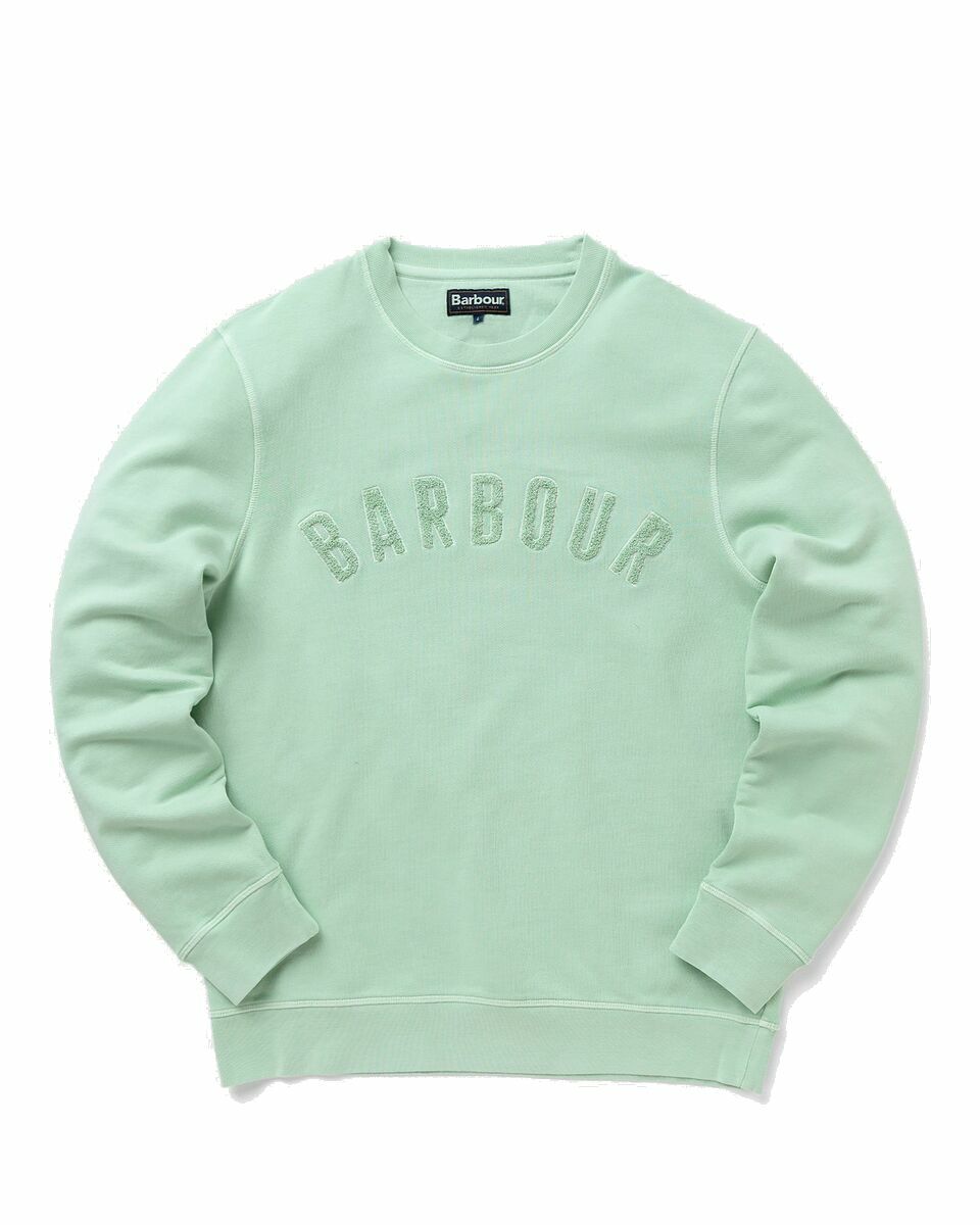 Photo: Barbour Barbour Wash Prep Logo Green - Mens - Sweatshirts