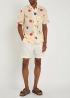 Smr Days Escubelle Embroidered Cotton-blend Shorts Ecru