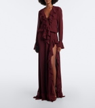 Bananhot Bellen ruffled maxi dress