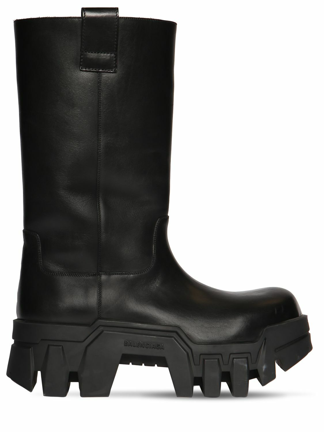 BALENCIAGA - 80mm Bulldozer Leather Combat Boots Balenciaga