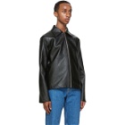 Sefr Black Faux-Leather Truth Jacket