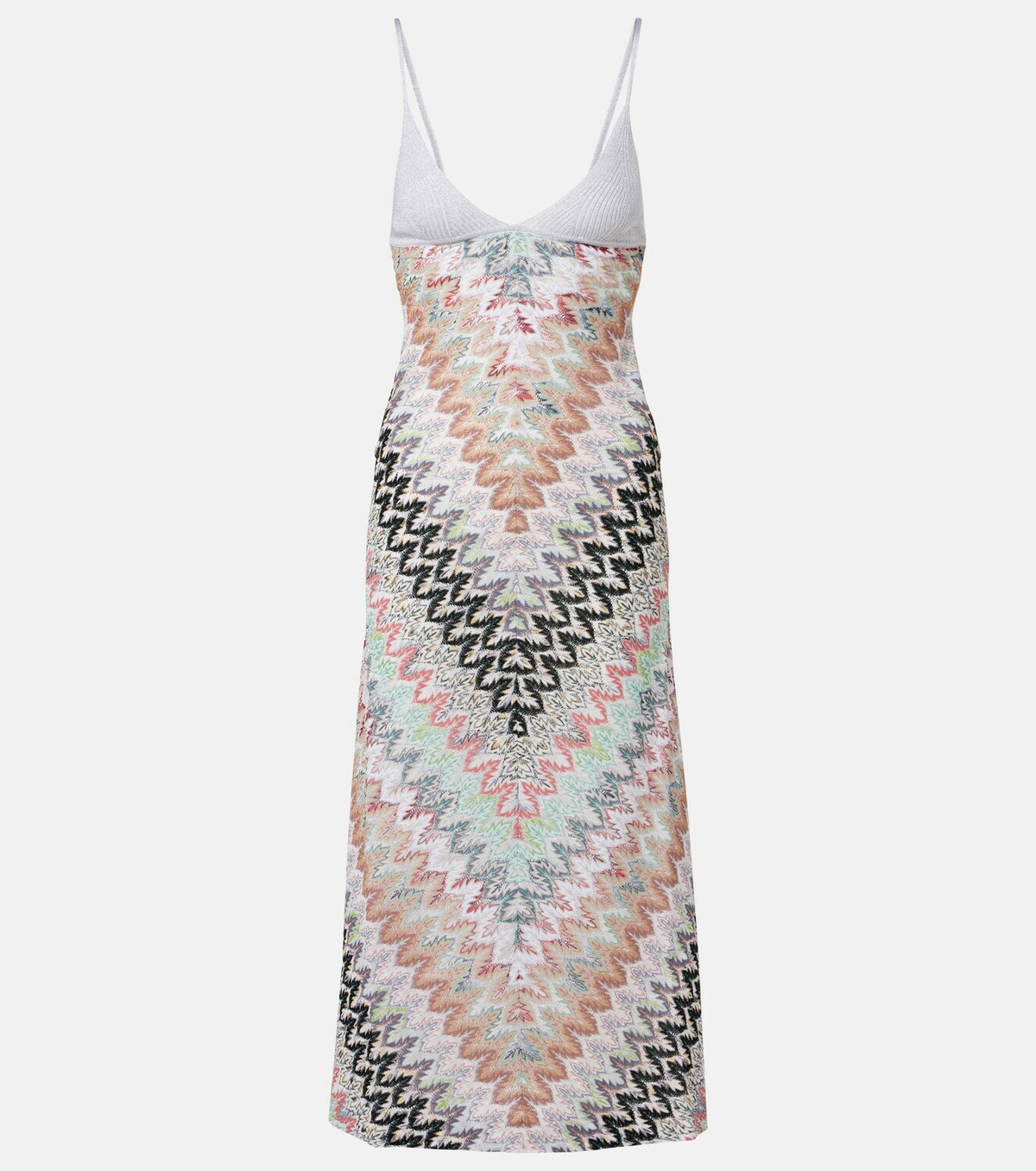 Missoni Zigzag lamé midi dress