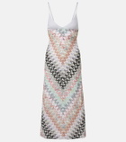 Missoni Zigzag lamé midi dress