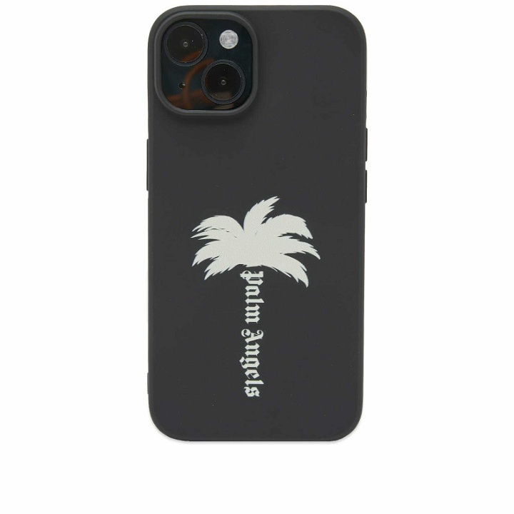 Photo: Palm Angels Men's iPhone 15 Case in Black