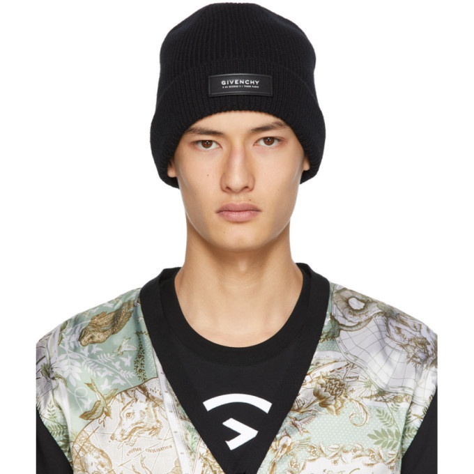 Photo: Givenchy Black Patch Beanie