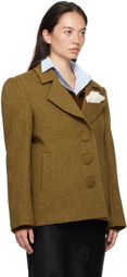 SHUSHU/TONG Brown Oversized Blazer