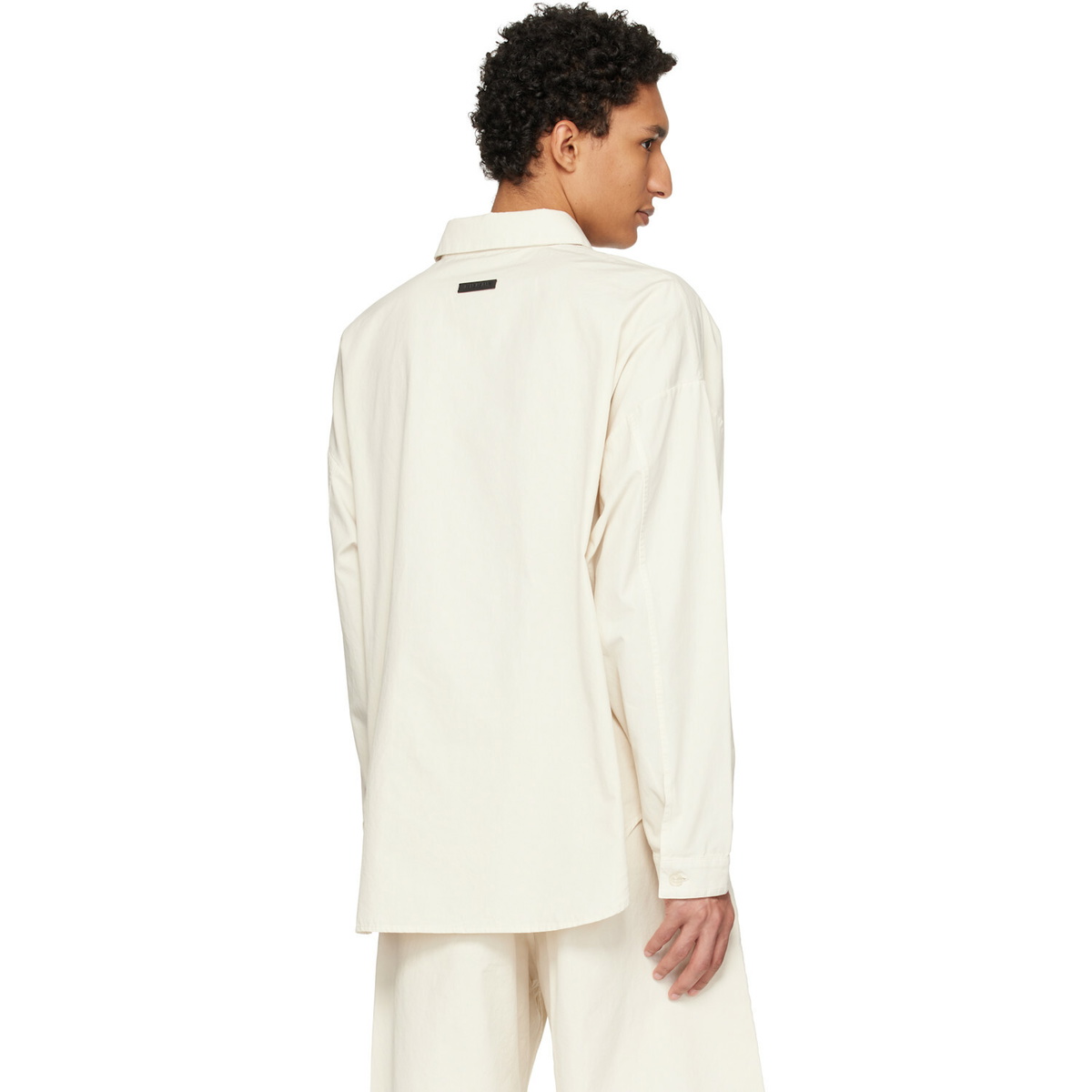 Fear of God Off-White Garment Dyed Cotton Relaxed Shirt