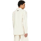 Fear of God Off-White Garment Dyed Cotton Relaxed Shirt