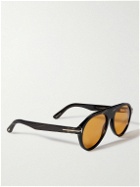 TOM FORD - Aviator-Style Horn Sunglasses