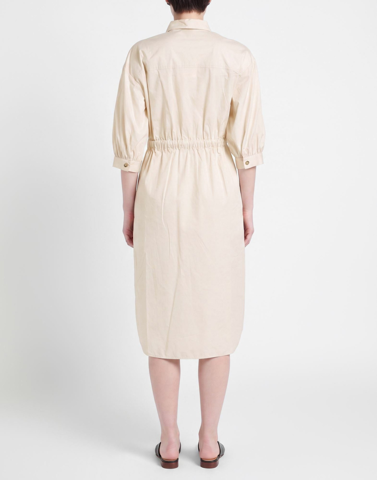 Peserico Womens Midi dress Cream