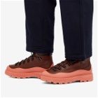 Moncler Genius x Palm Angels Peka Trek Hiking Boots in Brown/Orange