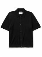Corridor - Pointelle-Knit Cotton Shirt - Black