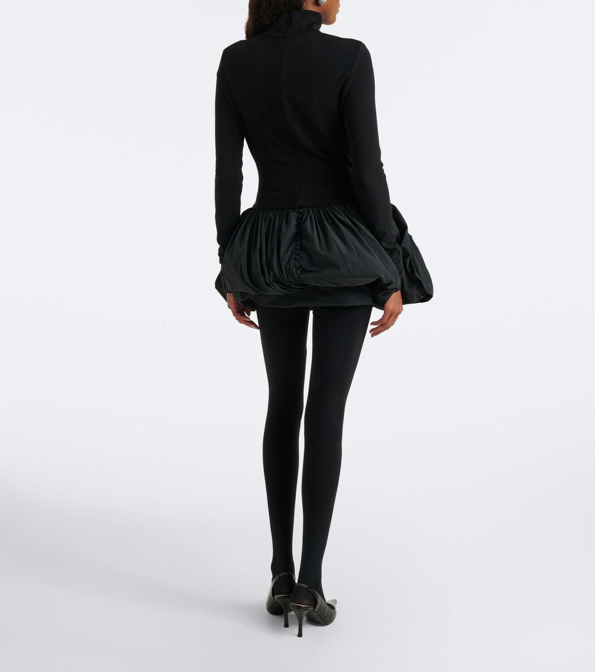 Magda Butrym Paneled wool-blend minidress