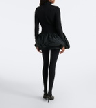 Magda Butrym Paneled wool-blend minidress