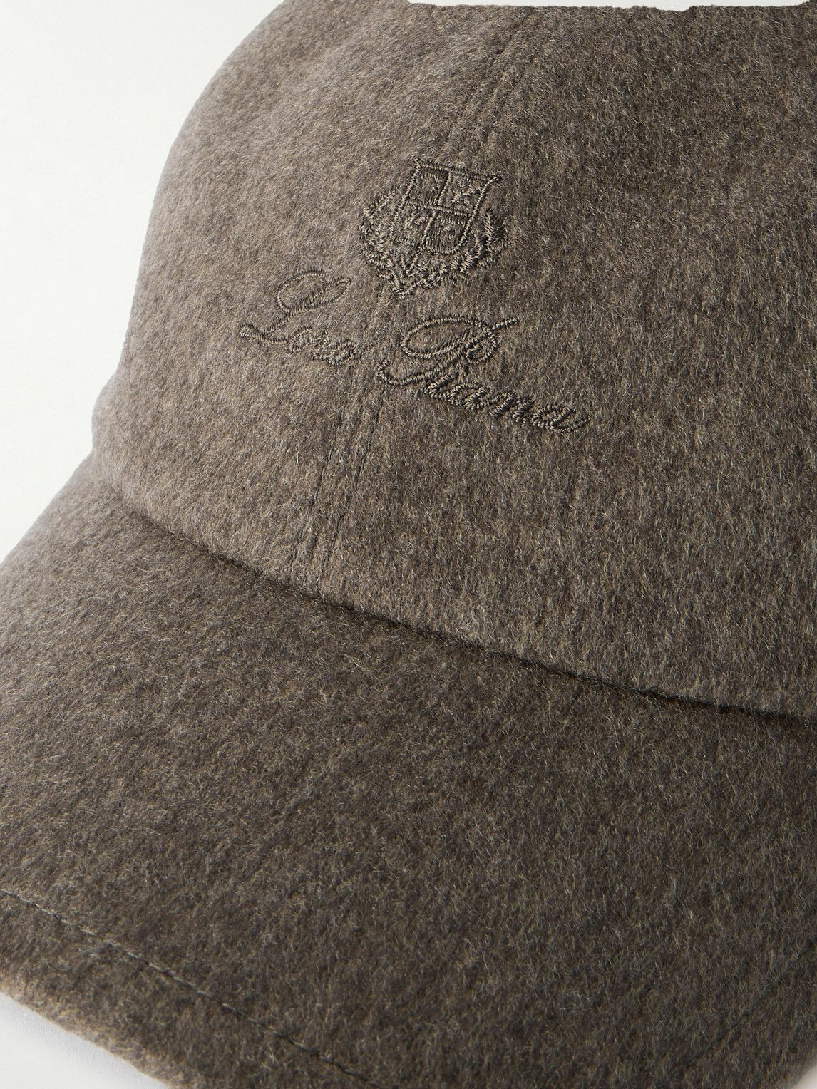 Loro Piana - Logo-Embroidered Storm System® Cashmere Baseball Cap - Neutrals
