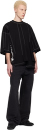 MASTERMIND WORLD Black Reconstructed SS T-shirt