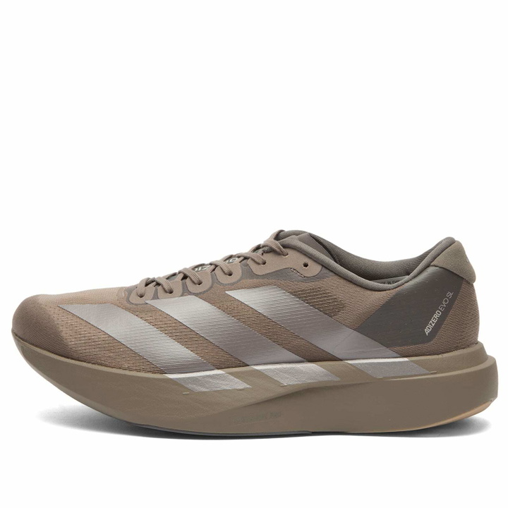 Photo: Adidas Running Men's adidas Adizero Evo Sl Sneaker in Charcoal/Coffee Met./Aurora Black