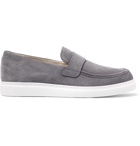 Canali - Suede Penny Loafers - Gray