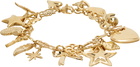 Marland Backus Gold Charm Bracelet