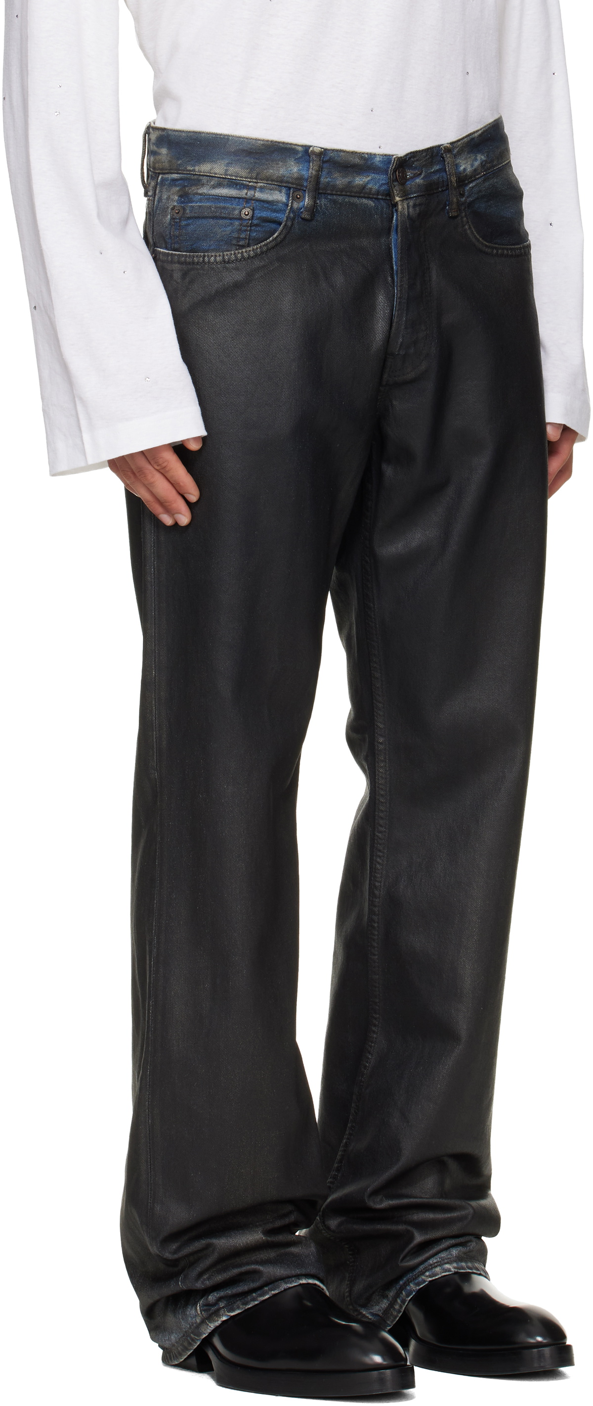 Acne Studios Black Regular Fit 2010M Jeans Acne Studios
