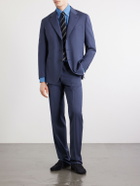J. Mueser - Waverly Straight-Leg Wool Twill Suit Trousers - Blue