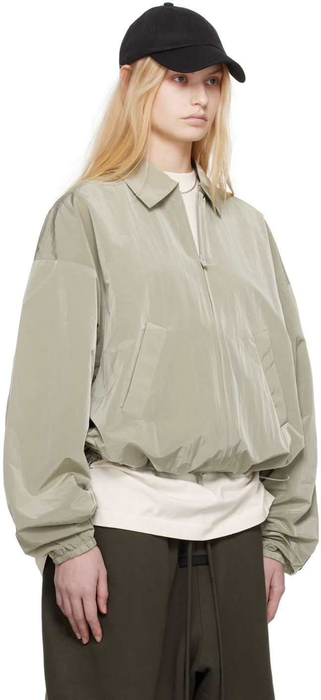 Fear of God ESSENTIALS Yellow Shell Bomber Jacket Fear Of God Essentials
