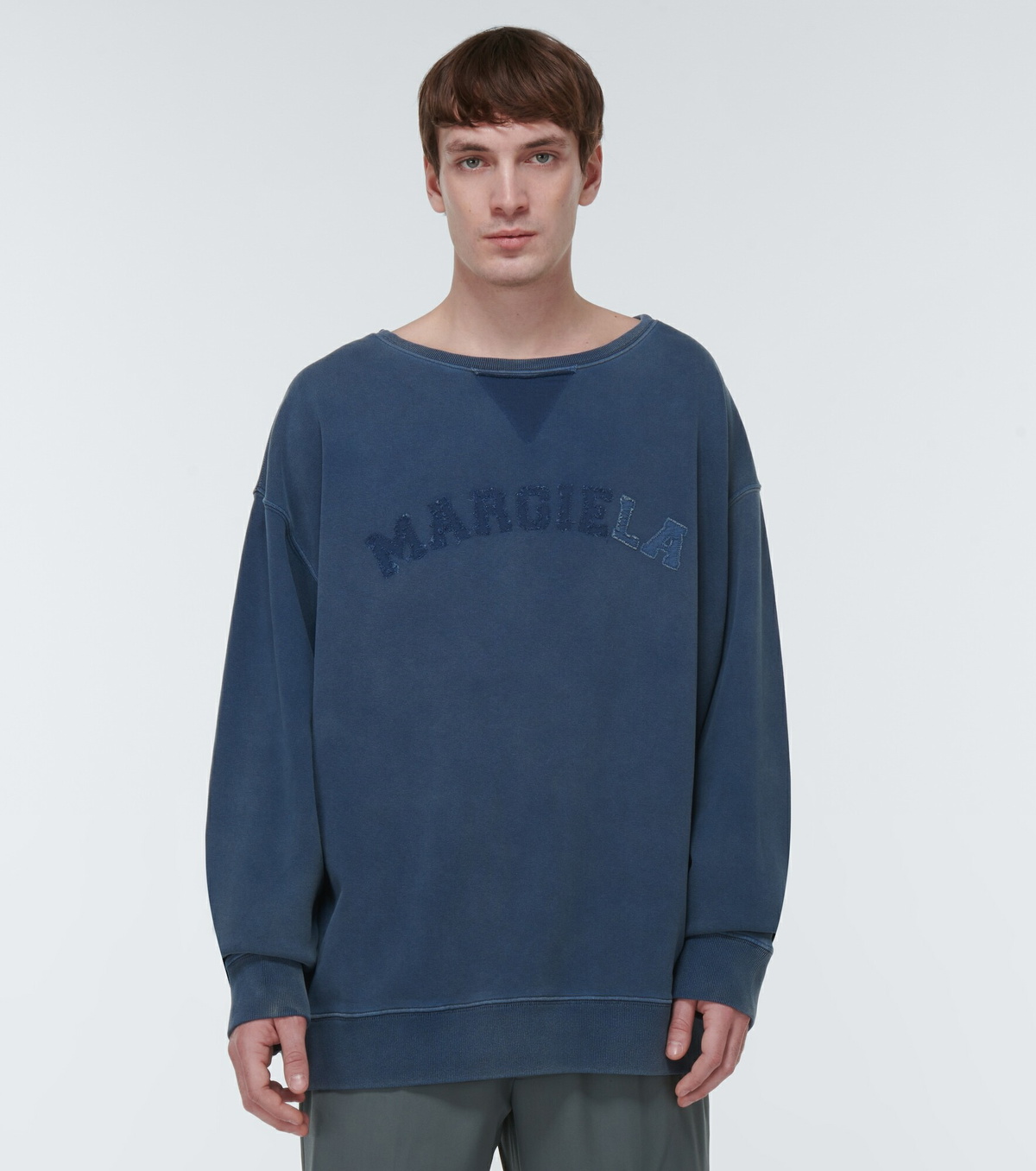 Maison Margiela - Logo cotton fleece sweatshirt Maison Margiela