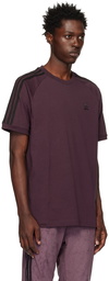 adidas Originals Burgundy Adicolor Classics Plush T-Shirt