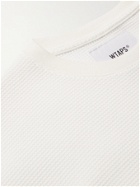 WTAPS - Waffle-Knit Cotton-Blend Sweatshirt - White