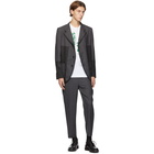 Comme des Garcons Homme Deux Grey Wool Check Trousers