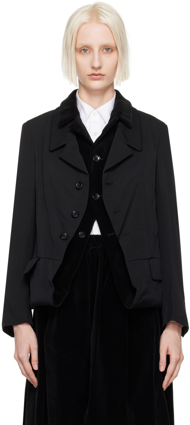 Comme des Garçons Comme des Garçons Black Layered Blazer
