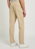PS Paul Smith Tapered-leg Cotton and Linen-blend Trousers Beige
