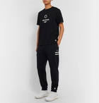 Moncler Genius - 7 Moncler Fragment Slim-Fit Tapered Appliquéd Printed Loopback Cotton-Jersey Sweatpants - Black