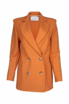 Harris Wharf London Women Oversized D.b. Blazer With S.p. Rayon