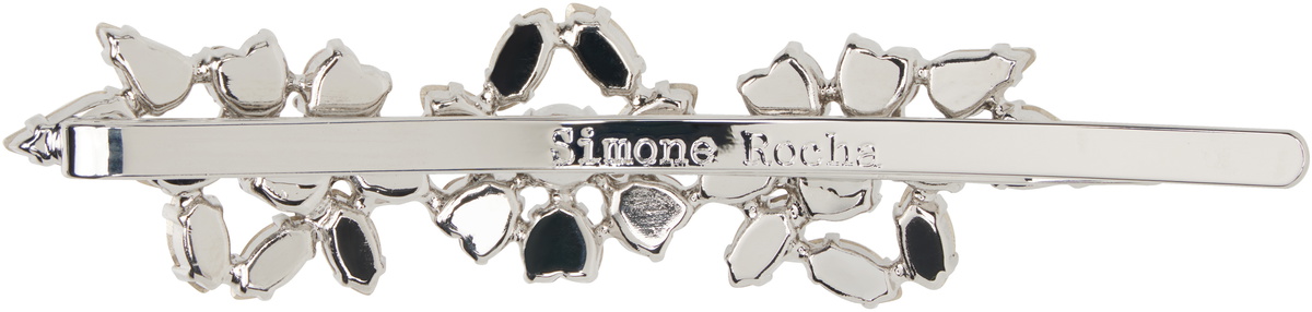 Simone Rocha Silver Heartbloom Hair Clip