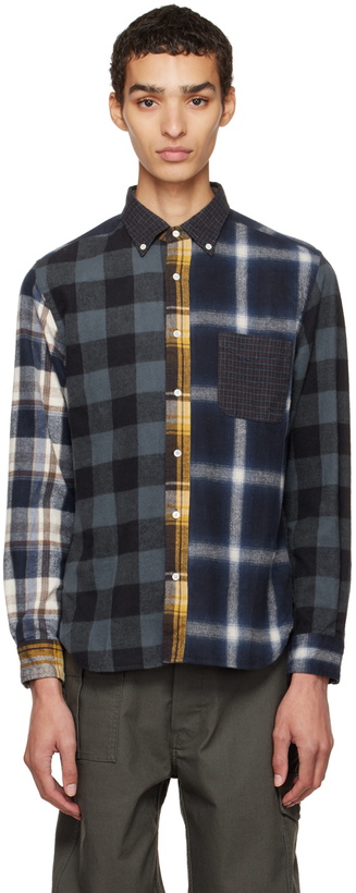 Photo: BEAMS PLUS Navy Plaid Shirt