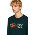 Kenzo Green Paris Logo Sweater