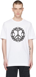 1017 ALYX 9SM White Peace Sign T-Shirt