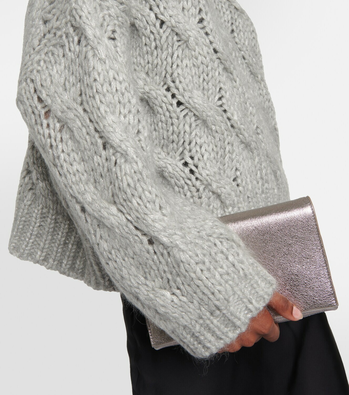 Brunello Cucinelli Cable-knit mohair-blend sweater