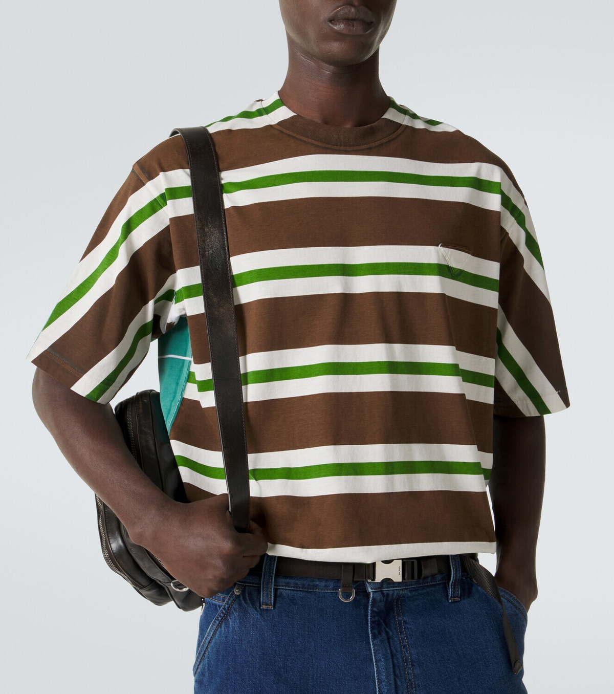 Prada Striped cotton jersey T-shirt Prada