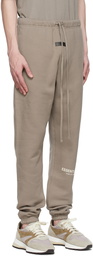 Essentials Taupe Cotton Lounge Pants