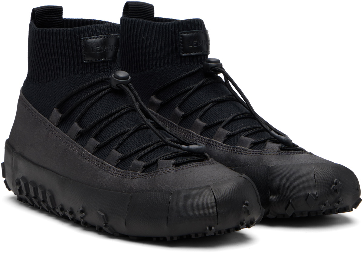 LEMAIRE Black Vibram Wrap On Sneakers Lemaire